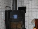 Kaminofen in der Küche